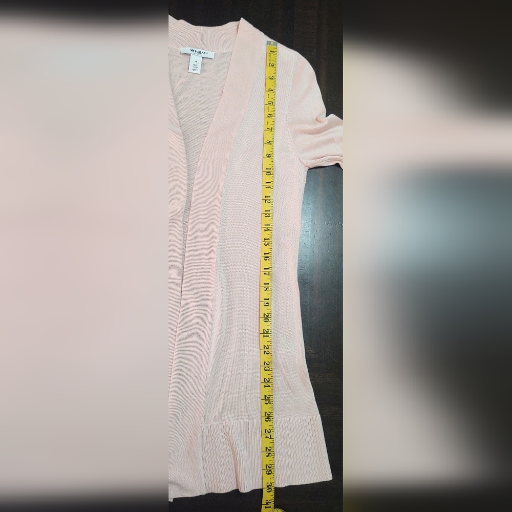 WHBM Lightweight Open Sweater Cardigan M - Picture 8 of 9